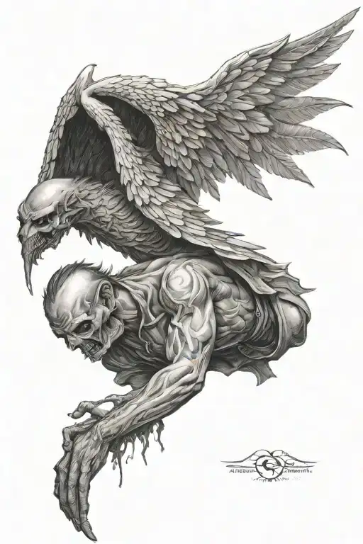 The Fallen Angel Half Demon