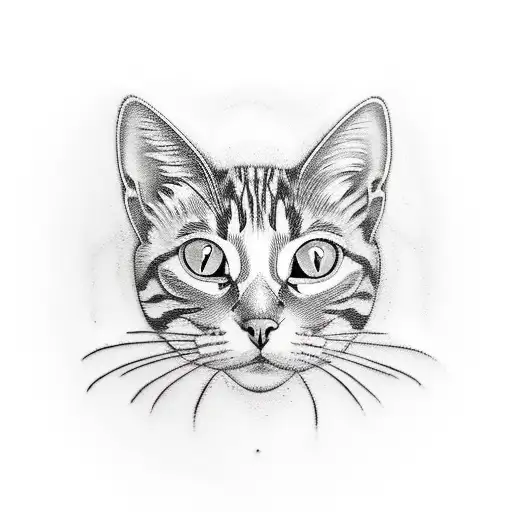 Orange And White Cat Pawprint