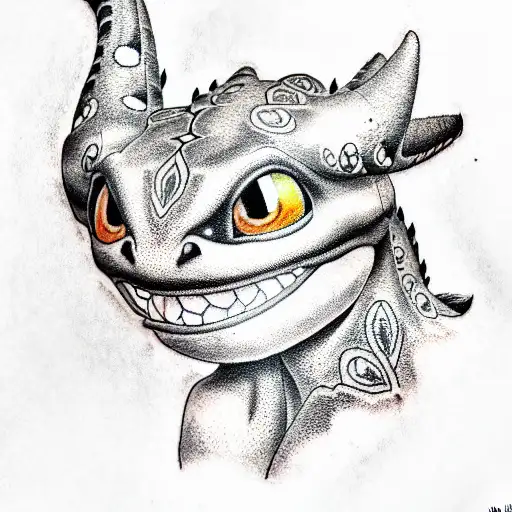 Character From How To Train Your Dragon Toothless