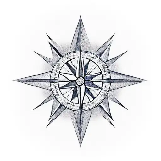 Compass With Maple Leaf