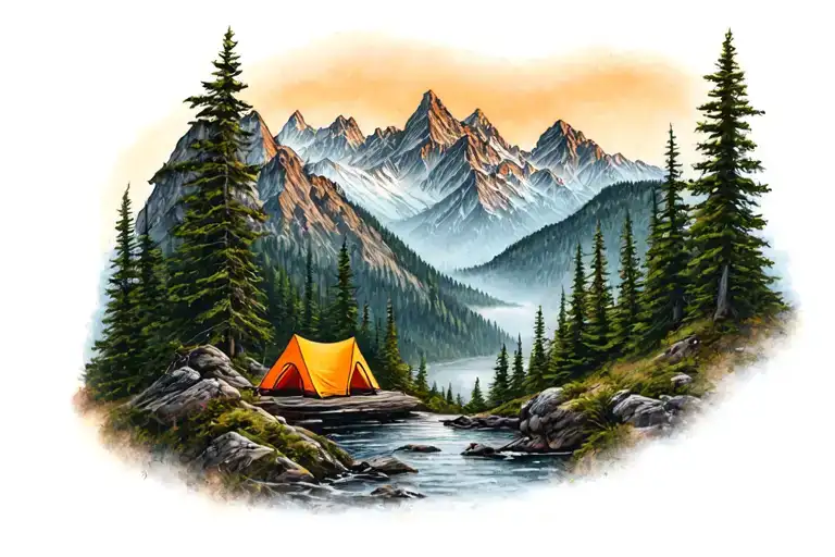 Camping Hiking Mountains