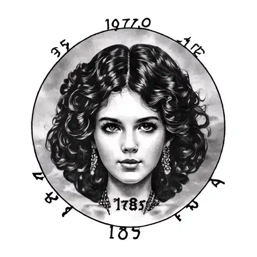 1969 Date Tattoo Black