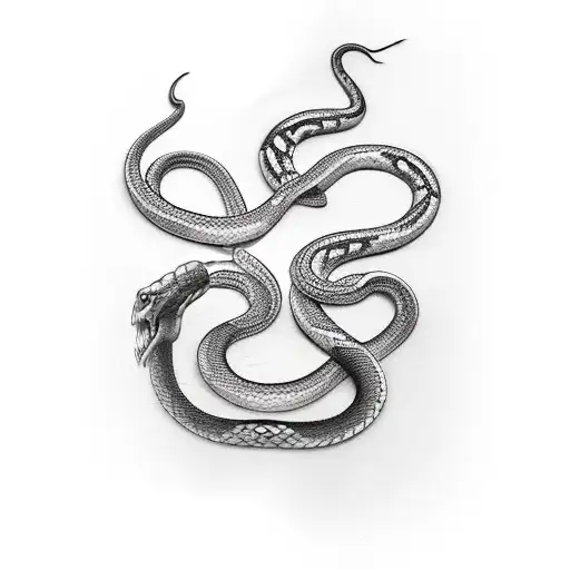 Dagger With Snake Around