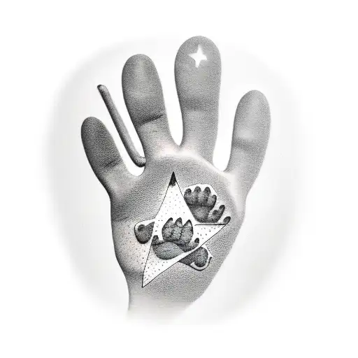 Dog Paw With Shooting Star