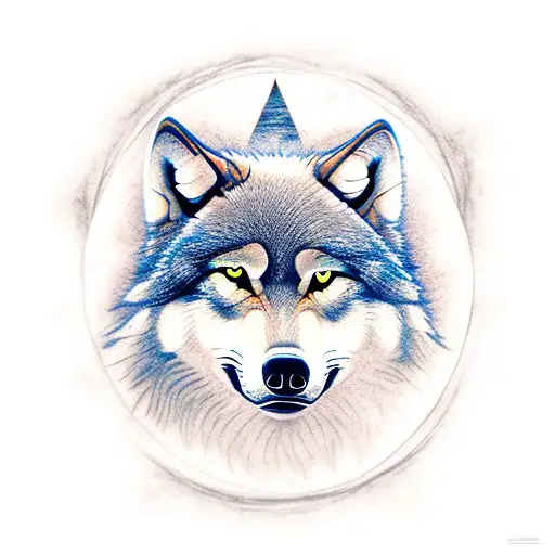 A Majestic Wolf Howling At The Moon In A Dense Forest