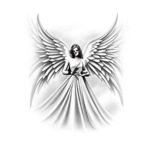 Angel With Two Solid Bands