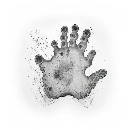 Dog Paw Print And Groot