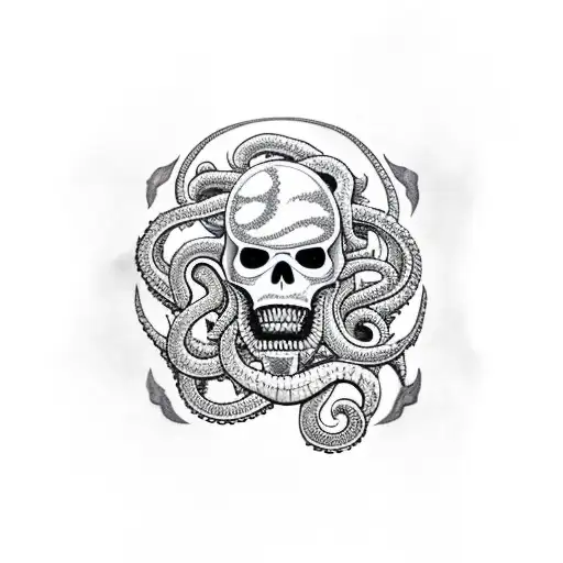 Kraken Eating A Pirate Ship