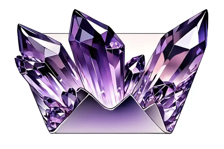 Amethyst Crystal Envelope