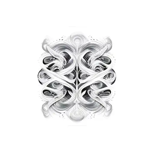 Abstract Wavy Lines Shaded