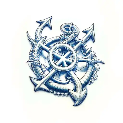 Ocean And Anchors