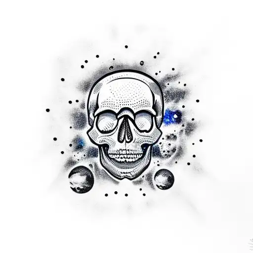 Skull With A Galaxy Inside