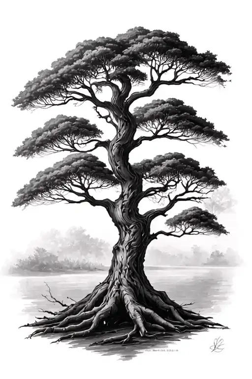 A Tree With 3 Branches Forming