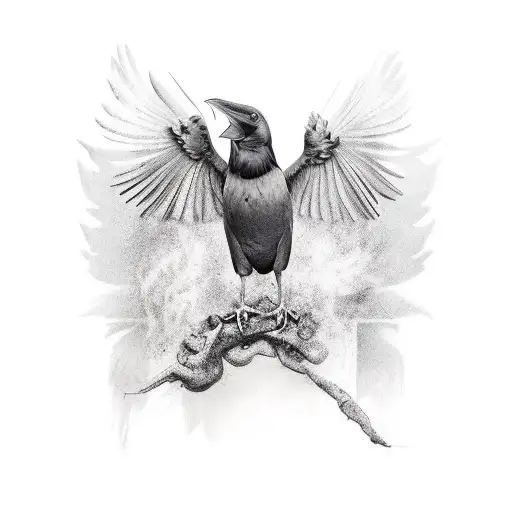 Realistic Nordic Raven