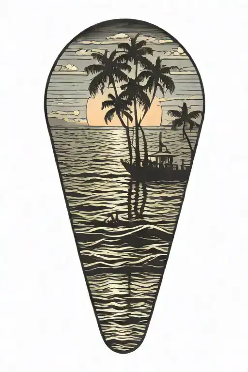 Gulf Of Mexico Florida Sunset From My Boat Floating