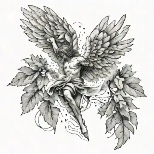 Falling Angel Broken Wings