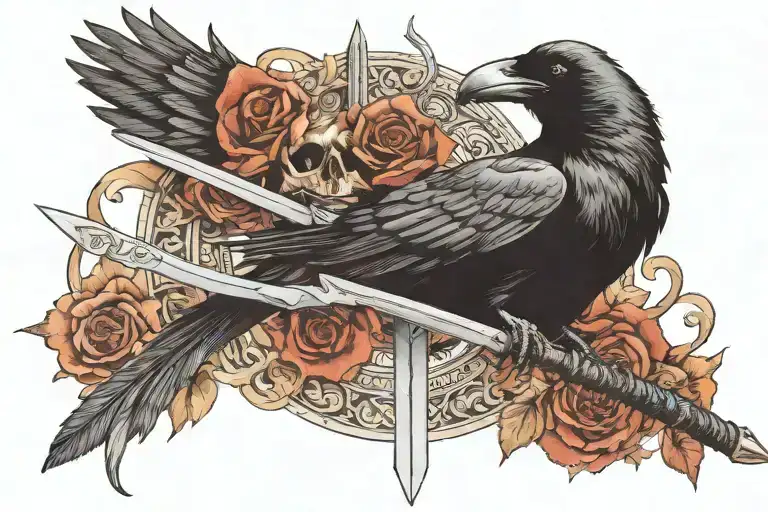 Raven And Sword