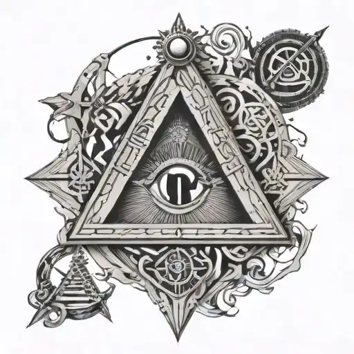 Freemasonry And The Seven Hermetic Principles Represented Through Abstract Symbols