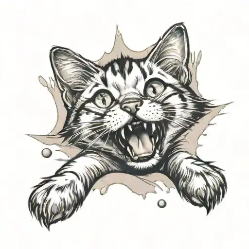 Cat Paw Print Surrounded