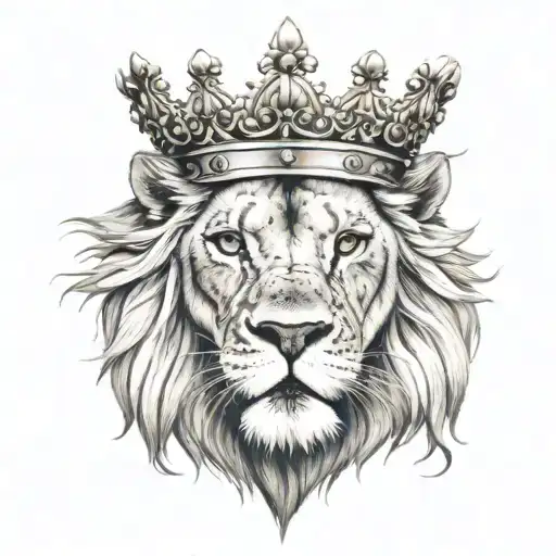A Lion With A Crown