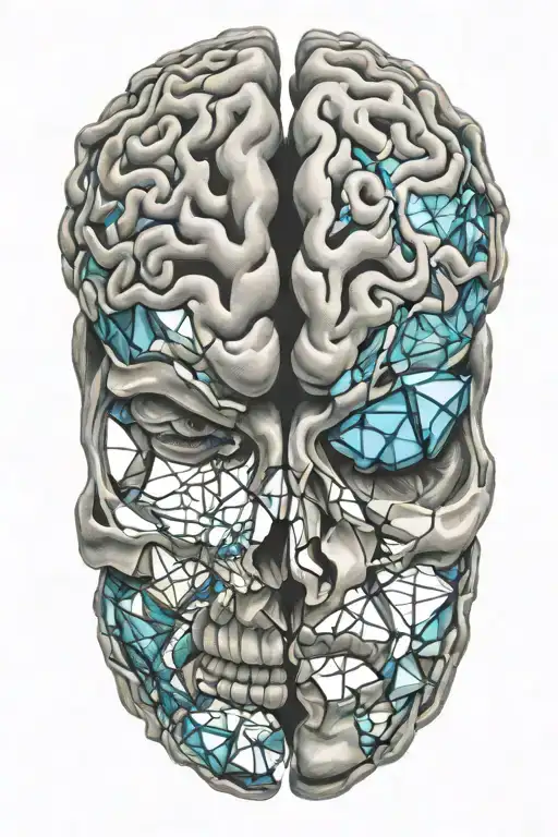 Brain Made Entirely Of Broken Glass