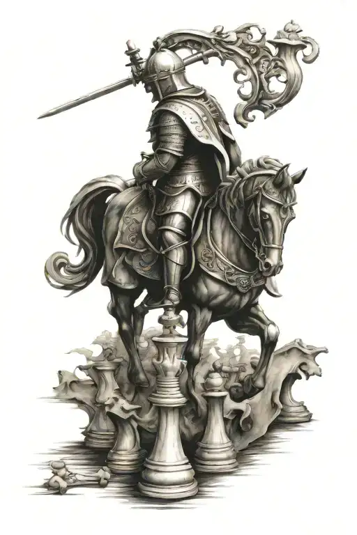 Chess Knight With Kinsuchi