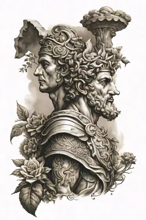 Roman Deity Silvanus And Castel Campo