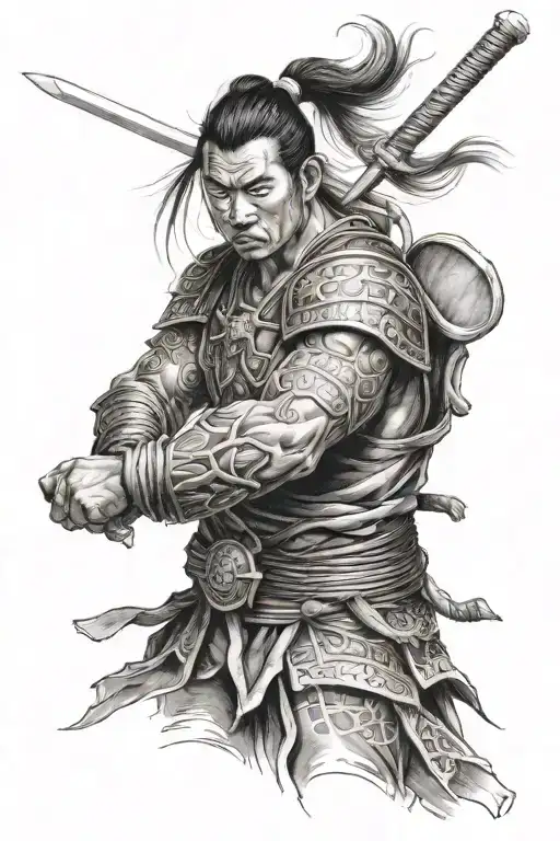 Asian Warrior Wrapped Around