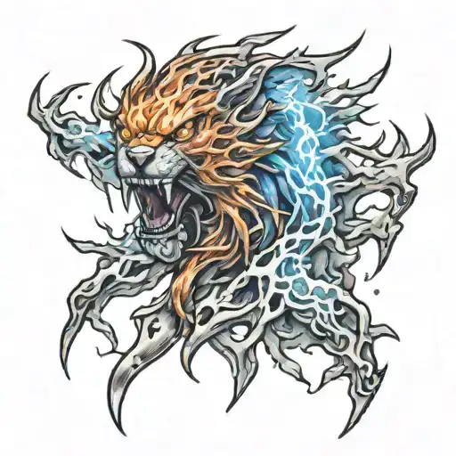 Fire Spirit Lightning Ice