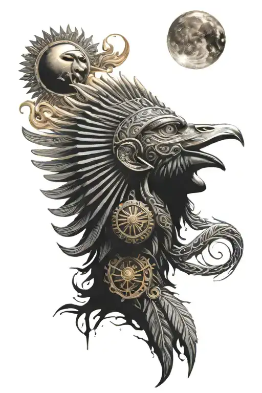 Horus And The Sun Surrounded