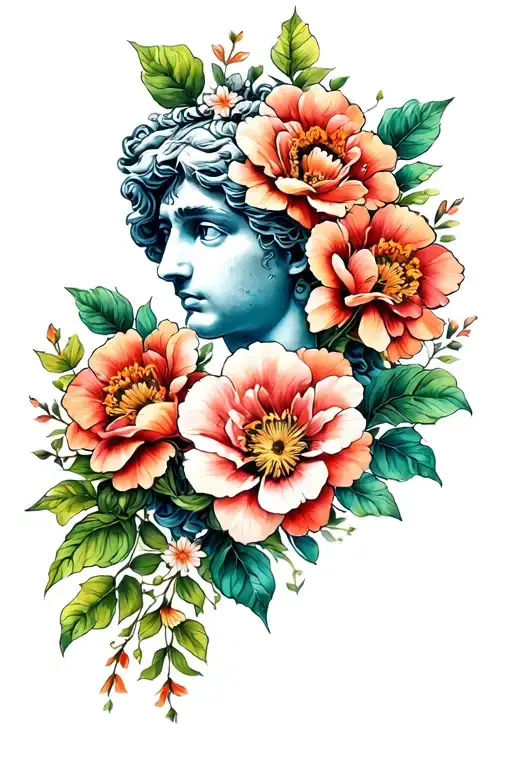 Floral And Greek Mythology Filler