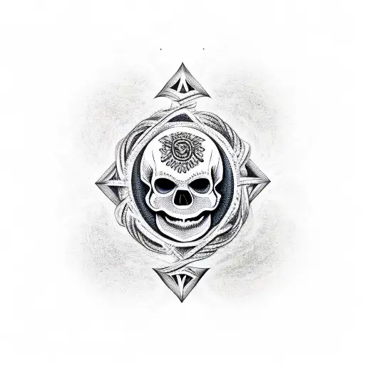 Skull With A Pentagram