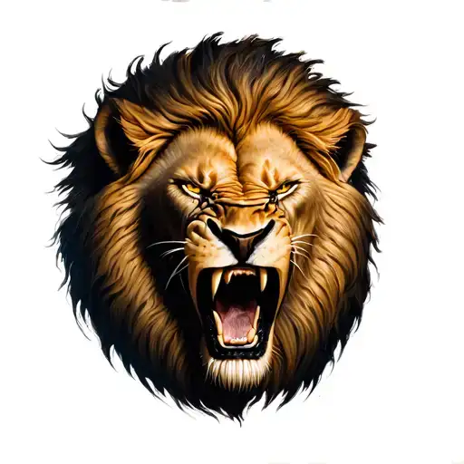 Angry Lion Crying