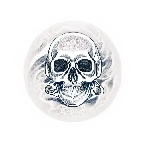 Dead Astronaut Skull In Space