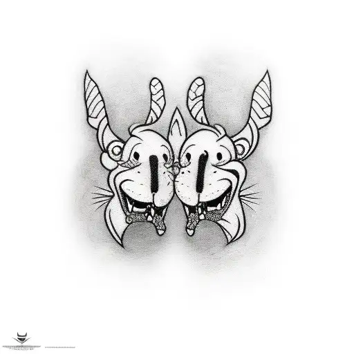 Matching Twin Cartoon Characters