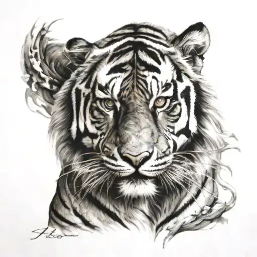 Tiger With The Name Honor