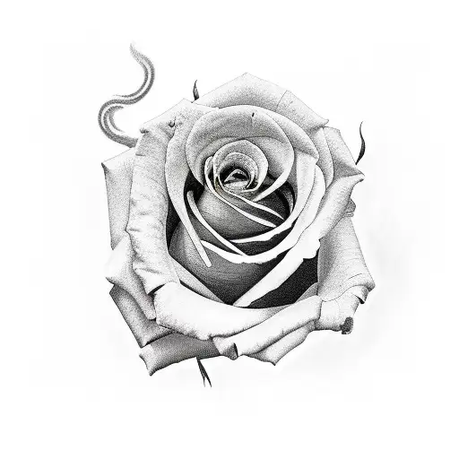 Roses Smoke And Skull