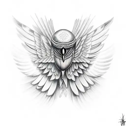 Crow Spreading Wings