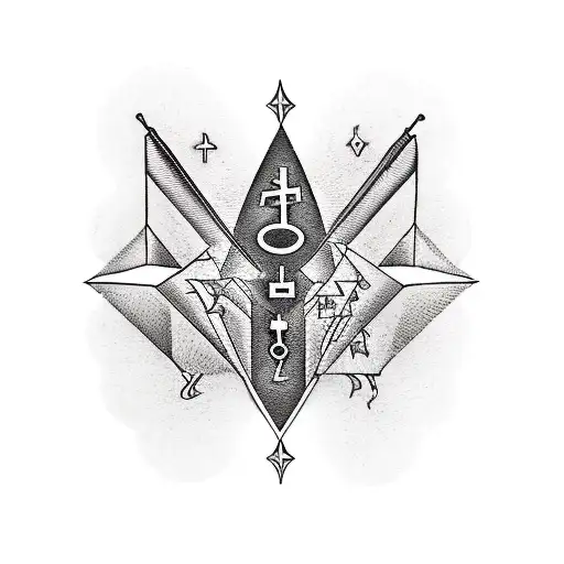 A Tarot Card Featuring A Musician Surrounded By Occult Symbols