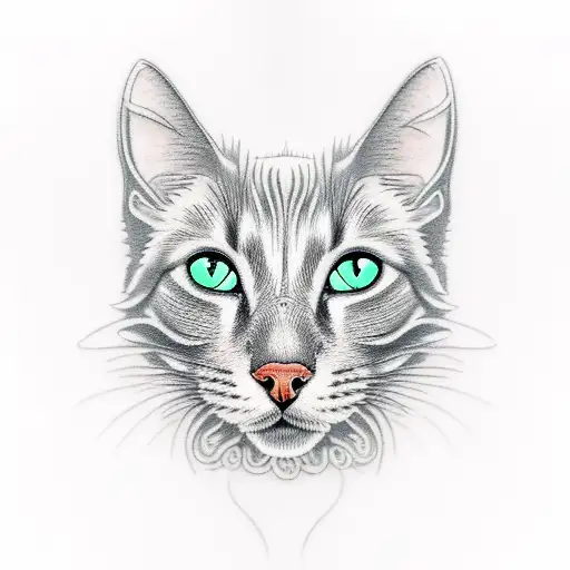 Orange Cat With A Border Collie