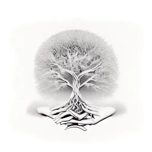 Tree Growing From Hands