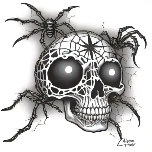 The Word Chavez With Spider Webs And Black Widows On The Chavez