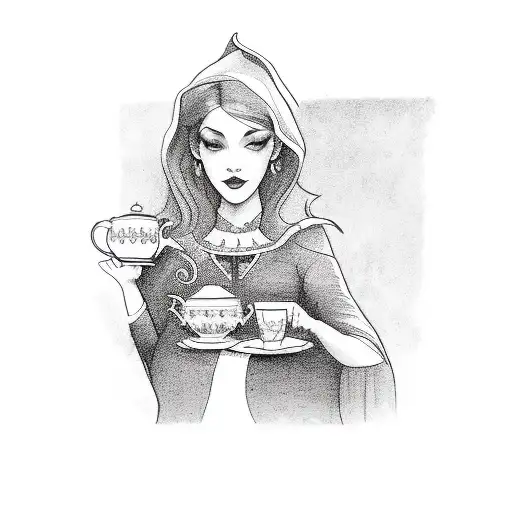 A Good Witch With Her Tea