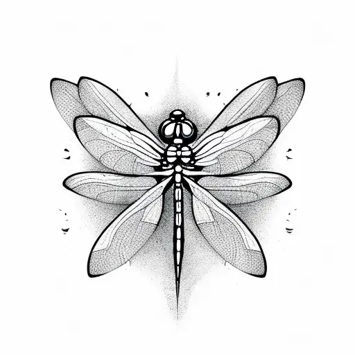 Dragonfly White Rose