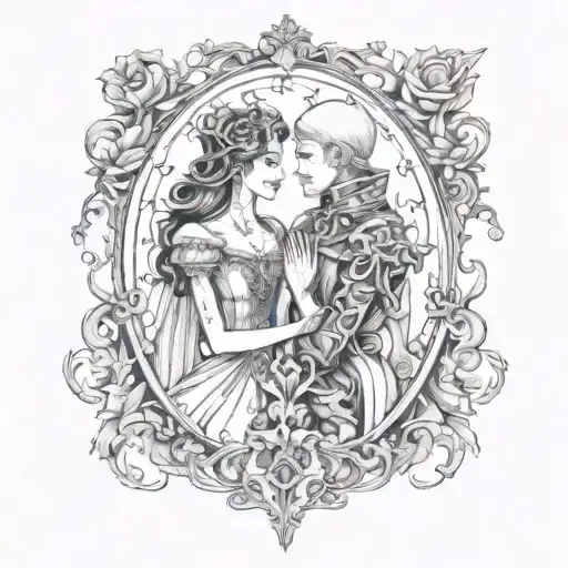 Gothic Tarot Card The Lovers