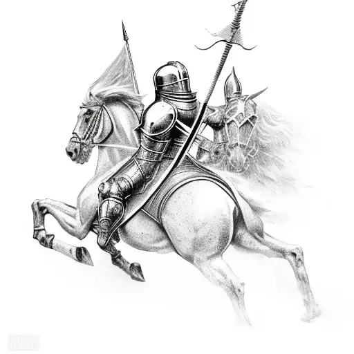 Knight Symbolizing Strength