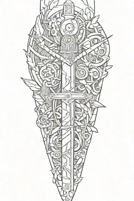 Leg With An Arm Holdsing Knife