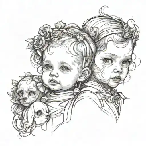 Gothic Baby Portrait