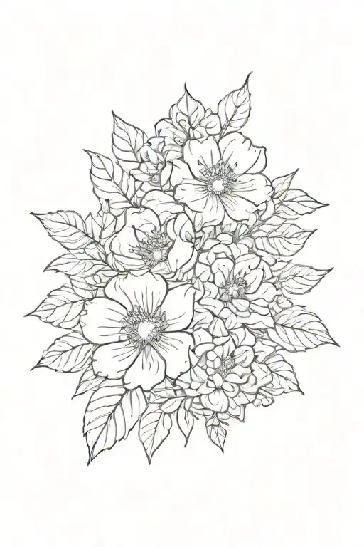 Birth Flowers Blooming November February September June Outline