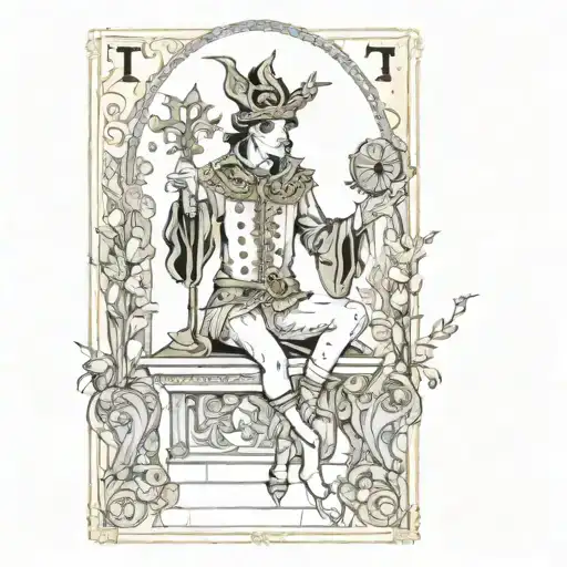Gothic Tarot Card The Fool